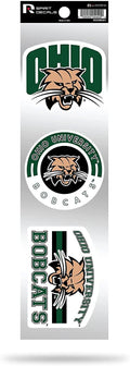 Ohio University Bobcats 3-Piece Retro Spirit Decals
