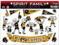 University of Missouri Tigers Family Decal Sticker Sheet, 8x11 Inch