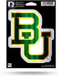 Baylor University Bears 5 Inch Die Cut Flat Vinyl Decal Sticker Chrome Metallic Shimmer Design Adhesive Backing