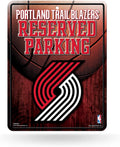 Portland Trail Blazers 8-inch by 11-inch Metal Parking Sign Décor