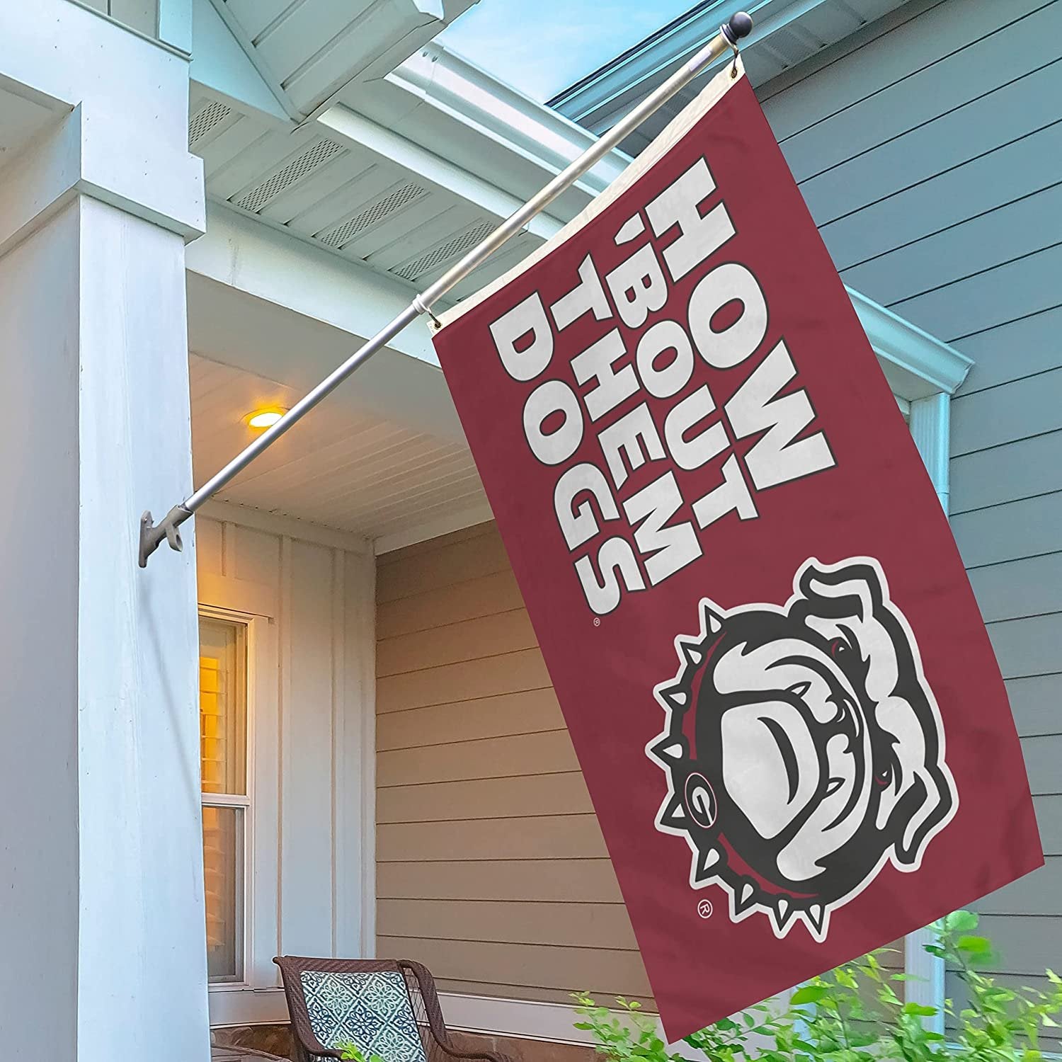 University of Georgia Bulldogs Flag Banner 3x5 Feet Metal Grommets Slogan Design