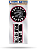 Toronto Raptors Double Up Die Cut 2-Piece Sticker Sheet