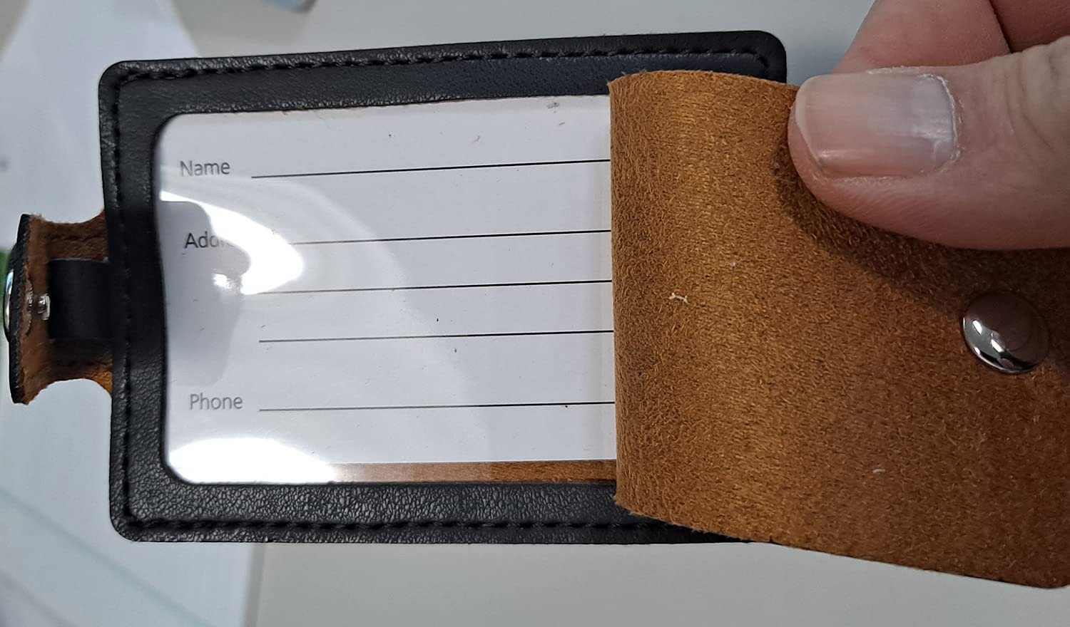 Philadelphia Eagles Luggage Bag Tag Laser Engraved Ultra Suede Includes ID Card