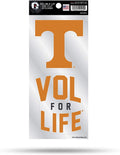 University of Tennessee Volunteers 2-Piece Double Up Die Cut Sticker Decal Sheet, 4x8 Inch