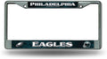 Philadelphia Eagles Metal License Plate Frame Chrome Tag Cover, Jersey Design, 6x12 Inch