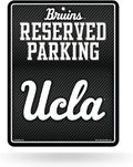 UCLA Bruins Metal Parking Novelty Wall Sign 8.5 x 11 Inch Carbon Fiber Design University of California Los Angeles