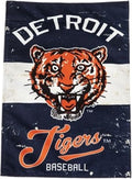 Detroit Tigers Premium Double Sided Banner House Flag, Vintage Design with Retro Logo, 28x44 Inch