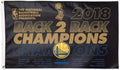 Golden State Warriors 2018 NBA Champions 3x5 Feet Flag Banner Metal Grommets