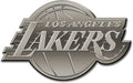 Los Angeles Lakers Solid Metal Auto Emblem Antique Nickel for Car/Truck/SUV