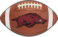 University of Arkansas Razorbacks Floor Mat Area Rug, 20x32 Inch, Non-Skid Backing, Football Design