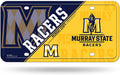 Murray State University Racers Metal Auto Tag License Plate, Split Design, 6x12 Inch