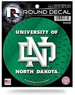 North Dakota Fighting Hawks 4" Round Decal University of