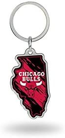 NBA Chicago Bulls State Shape Keychain