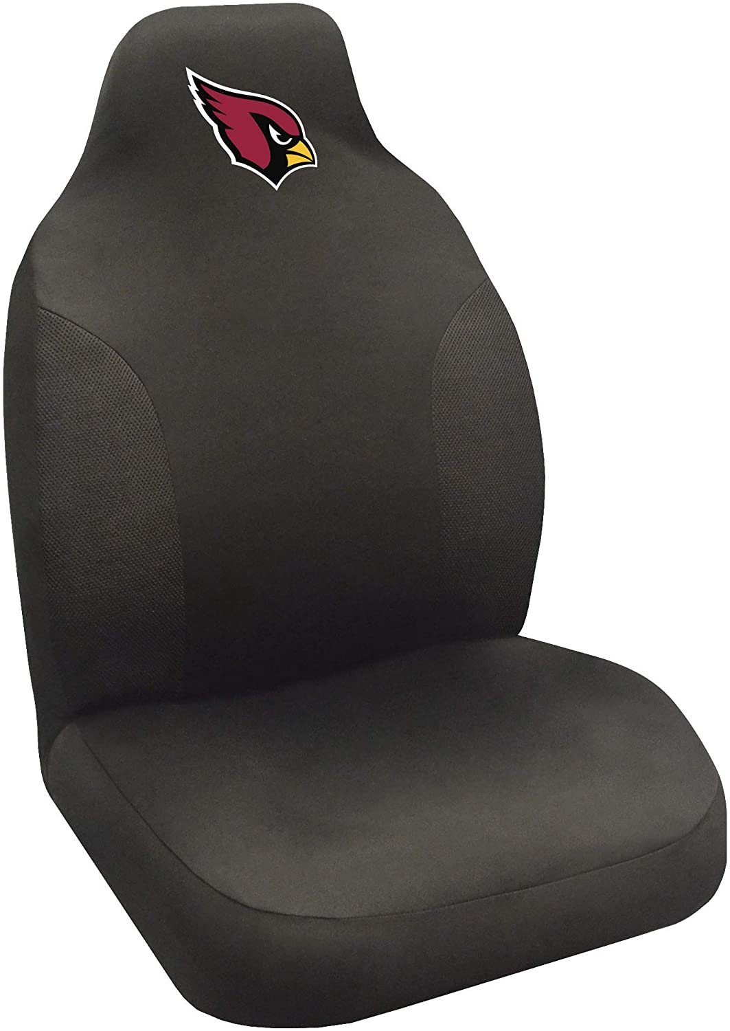 NFL Arizona Cardinals Embroidered Seat Cover, Black, 20"x48"