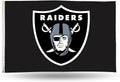 Las Vegas Raiders Premium 3x5 Feet Flag Banner, Shield Logo Design, Metal Grommets, Outdoor Use, Single Sided