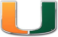 University of Miami Hurricanes Auto Emblem, Aluminum Metal, Embossed Team Color, Raised Decal Sticker, Full Adhesive Backing