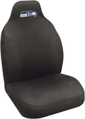 NFL Seattle Seahawks Embroidered Seat Cover, Black, 20"x48"