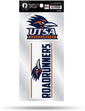 University of Texas San Antonio Roadrunners UTSA 2-Piece Double Up Die Cut Sticker Decal Sheet, 4x8 Inch