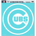Chicago Cubs WHITE WC Jumbo 17x17 Decal Reusable Vinyl Die Cut Baseball