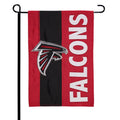 Atlanta Falcons Premium Double Sided Garden Flag Banner, Embroidered Applique, 12.5 x 18 inch, Indoor Outdoor Use, Display Stand Sold Separately
