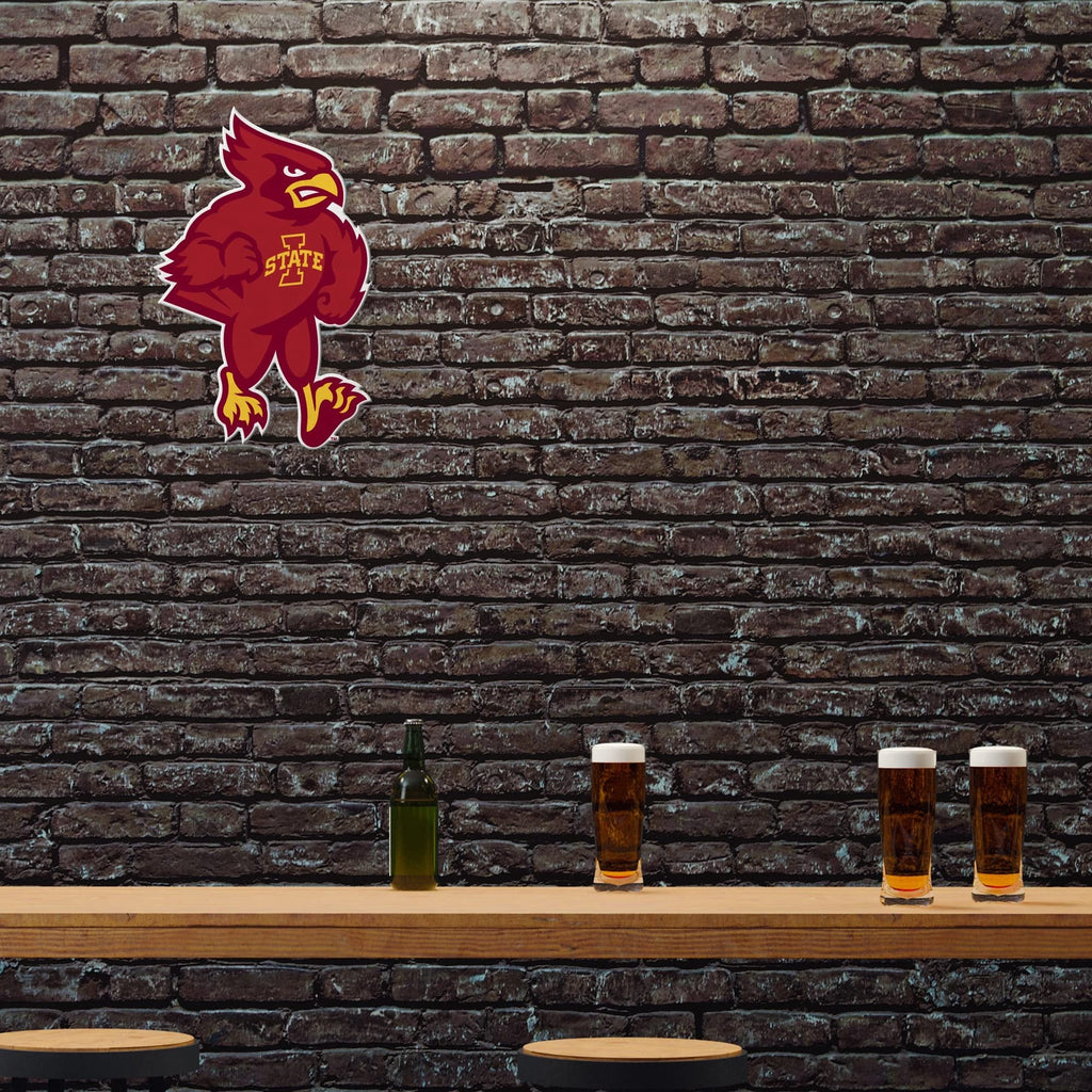 Iowa State University Cyclones Soft Felt Pennant, Mascot Design, Shape Cut, 18 Inch, Easy To Hang