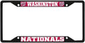 Fan Mats 31325: Washington Nationals Metal License Plate Frame Black Finish, Red