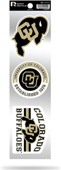 Colorado Buffaloes Triple Retro Throwback Spirit Decals Flat Vinyl Auto Home Sticker Sheet University of