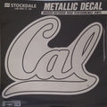 University of California Bears Cal Berkley 12 Inch Decal Sticker Metallic Chrome Shimmer Design