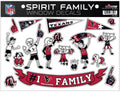 NFL Houston Texans Spirit Family Window Decals
