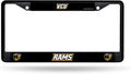 Virginia Commonwealth University Rams Vcu Black Metal License Plate Frame Chrome Tag Cover 6x12 Inch