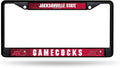 Jacksonville State University Gamecocks Black License Plate Frame Tag Cover 6 x 12 Inches