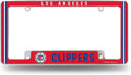 Los Angeles Clippers Metal License Plate Frame Chrome Tag Cover Alternate Design 6x12 Inch
