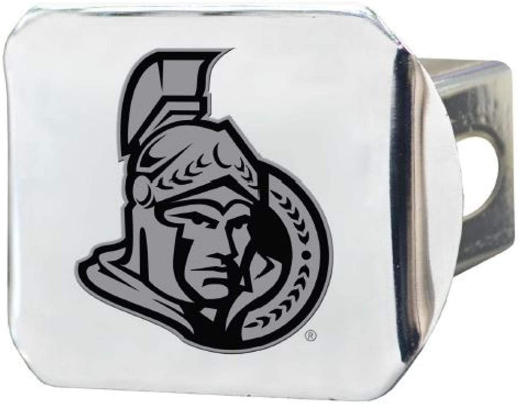 Ottawa Senators Hitch Cover Solid Metal with Raised Chrome Metal Emblem 2" Square Type III