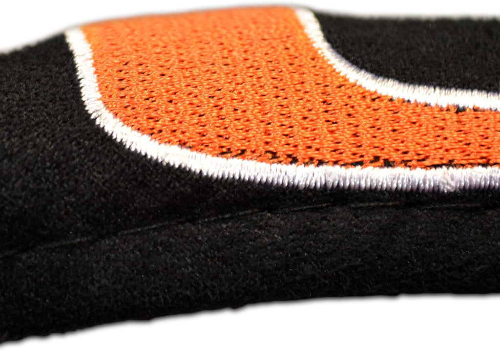 Cincinnati Bengals Steering Wheel Cover Premium Embroidered Black 15 Inch
