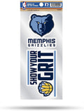 Memphis Grizzlies Double Up Die Cut 2-Piece Sticker Sheet