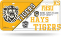 Fort Hays State University Tigers Metal Tag License Plate 6x12 Inch