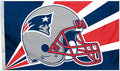 New England Patriots 3x5 Foot Flag Banner, Metal Grommets. Outdoor, Single Sided, Helmet Design