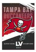 Tampa Bay Buccaneers Super Bowl LV Champions Premium Garden Flag Banner, Double Sided, 13x18 Inch