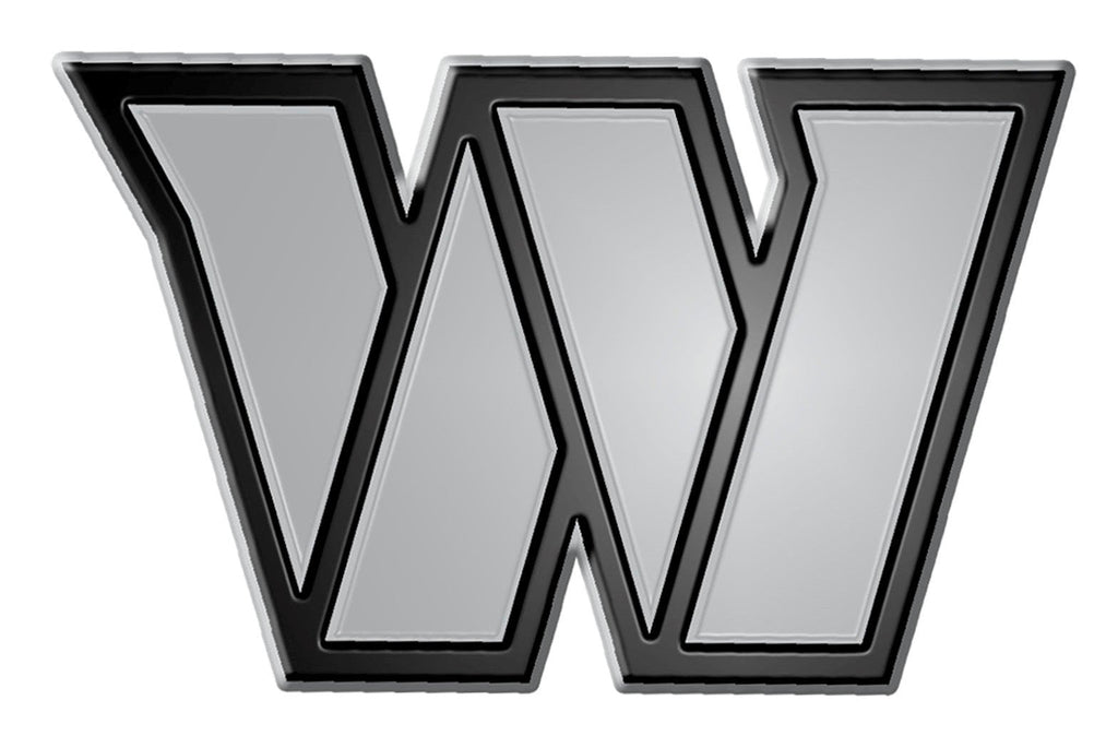 Washington Commanders Solid Metal Raised Auto Emblem Die Cut Decal Adhesive Backing