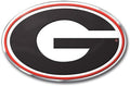 University of Georgia Bulldogs Auto Emblem, Aluminum Metal, Embossed Team Color, Raised Decal Sticker, Full Adhesive Backing