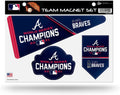 Rico Industries MLB Atlanta Braves 2021 World Series Champions Team Magnet Set