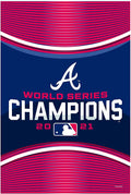 Atlanta Braves 2021 Champions Premium Garden Flag Banner, Double Sided, 13x18 Inch