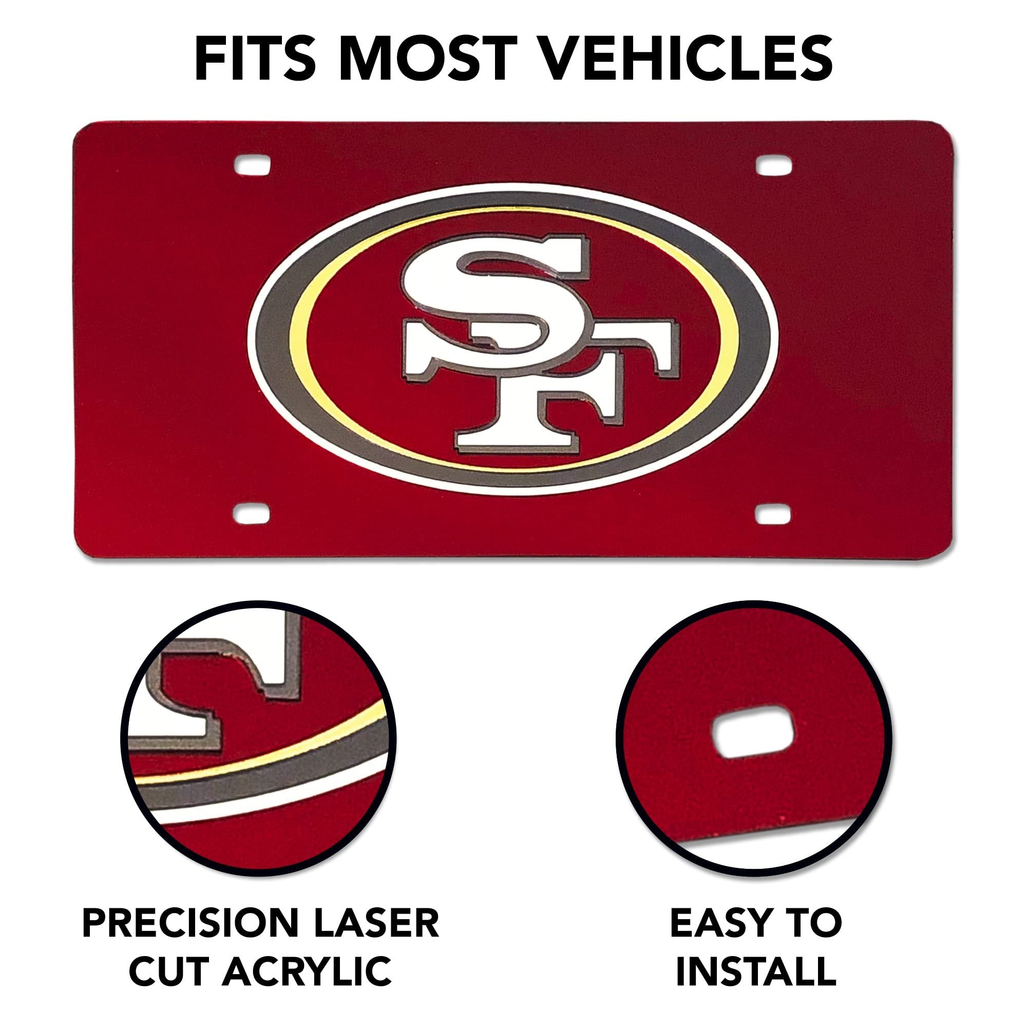 New Orleans Pelicans Premium Laser Cut Tag License Plate, Mirrored Acrylic Inlaid, Blue, 6x12 Inch