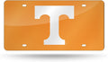University of Tennessee Volunteers Premium Laser Cut Tag License Plate, Orange Mirrored Acrylic Inlaid, 12x6 Inch