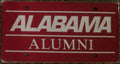 University of Alabama Crimson Tide Premium Laser Cut Tag License Plate, Alumni Design, Mirrored Acrylic Inlaid, 6x12 Inch
