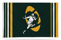 Green Bay Packers Premium 3x5 Feet Flag Banner, Retro Logo, Metal Grommets, Outdoor Indoor, Single Sided