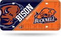 Bucknell University Bison Metal Auto Tag License Plate, Split Design, 6x12 Inch