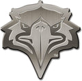 Morehead State Eagles Solid Metal Auto Emblem Antique Nickel for Car/Truck/SUV