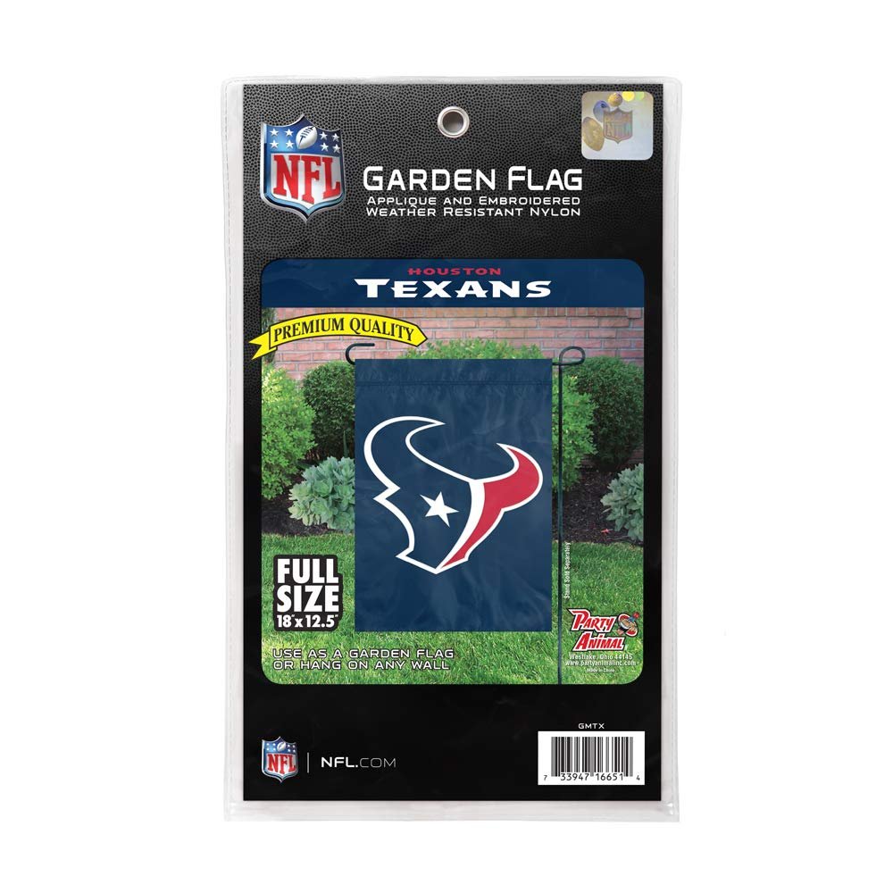 The Party Animal Inc. NFL Houston Texans Premium Garden Flag, 12.5 x 18-inches