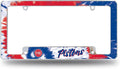 Detroit Pistons Metal License Plate Frame Chrome Tag Cover Tie Dye Design 6x12 Inch